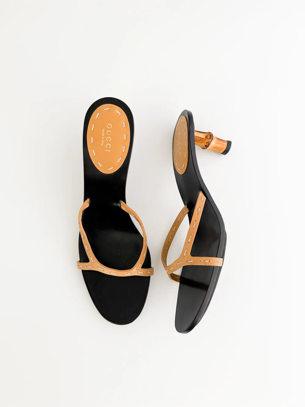 Gucci by Tom Ford S/S 2002 Bamboo Sandal Heels (US 10 / 9B