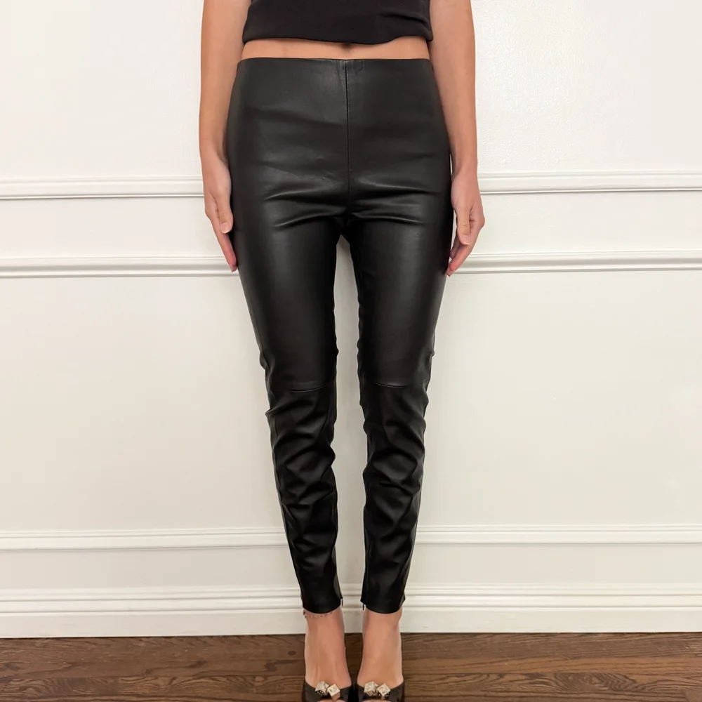 Ralph Lauren Purple Label Luxurious Leather Skinny Pants (Medium