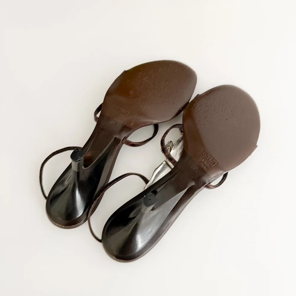 Giuseppe Zanotti Italian Iconic Alligator Brown Leather