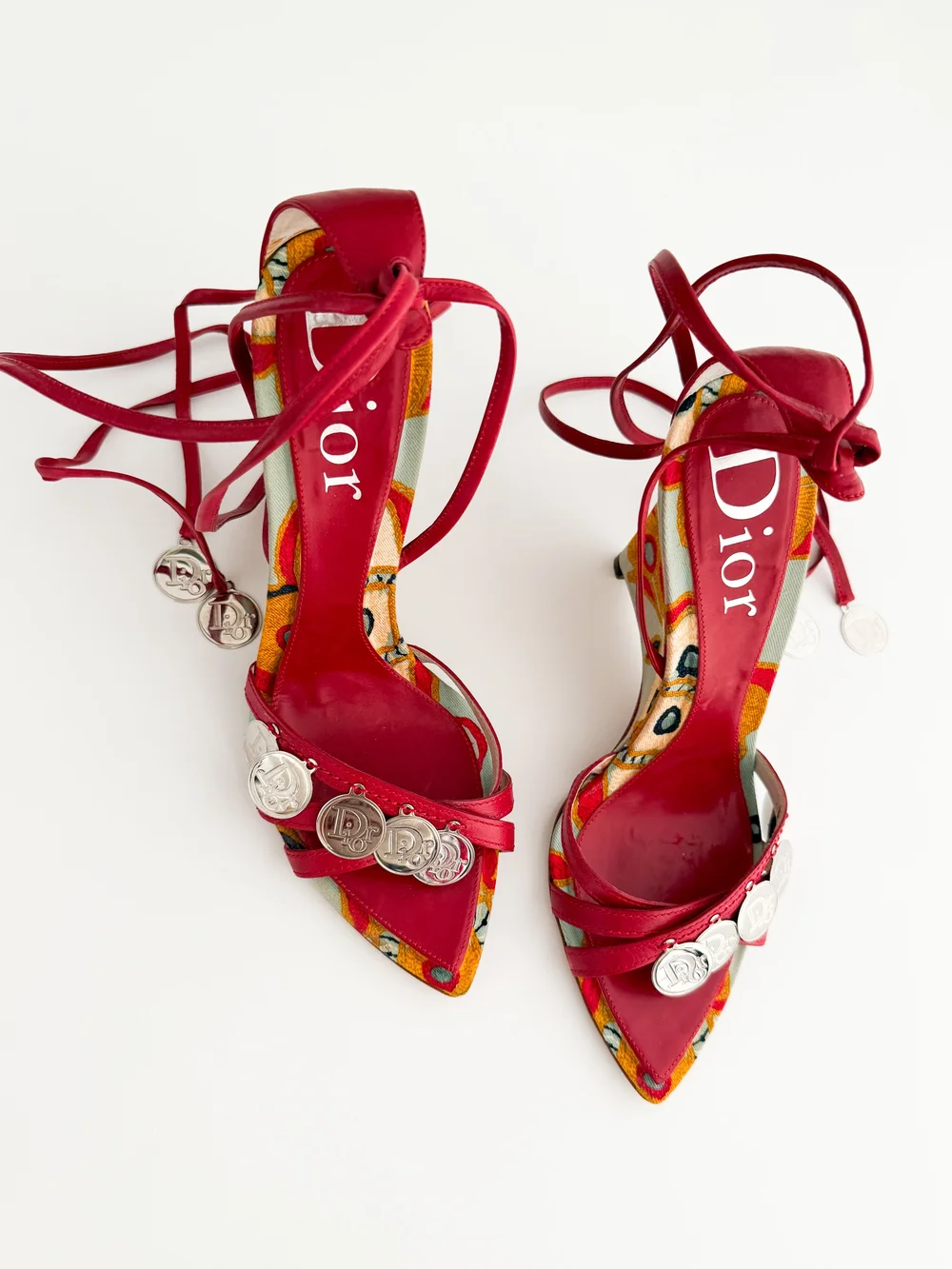 靴 Dior by John Galliano Platform Heels Christian Dior S/S 2003 Flower Platform Heels by John