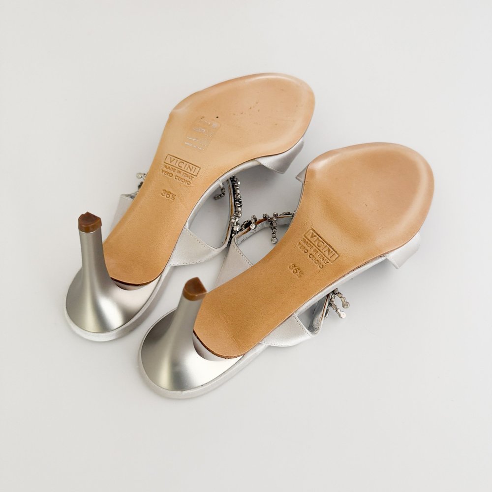 Sandales Giuseppe Zanotti Rock Talon 10 Cm - Pointure 36 (US 5,5), Cuir Bleu, Neuf Avec Emballage