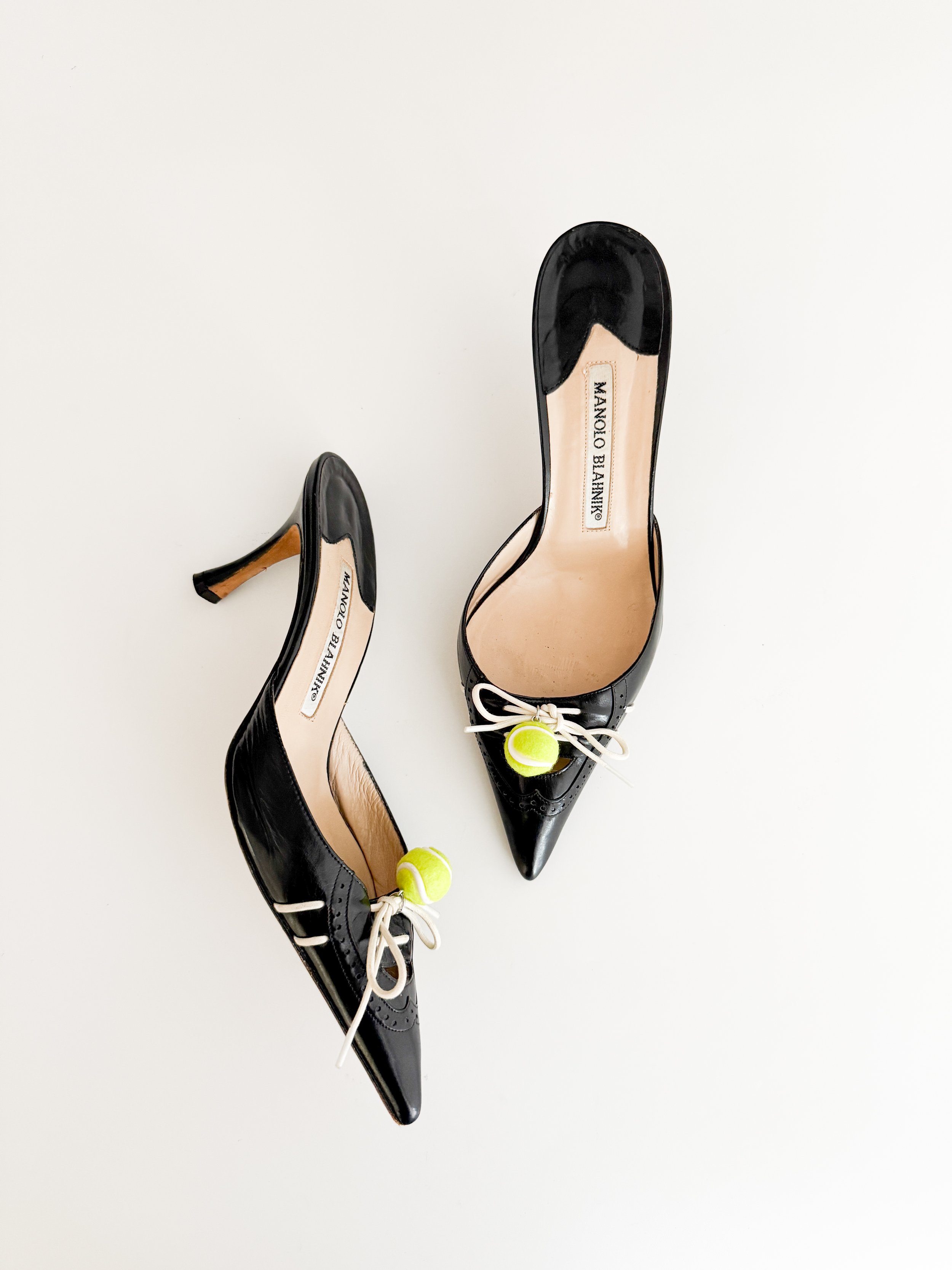 Manolo Blahnik Brown Leather Stitched Sandal Heels (IT 36 Manolo Blahnik Brown Leather Stitched Sandal Heels (IT 36