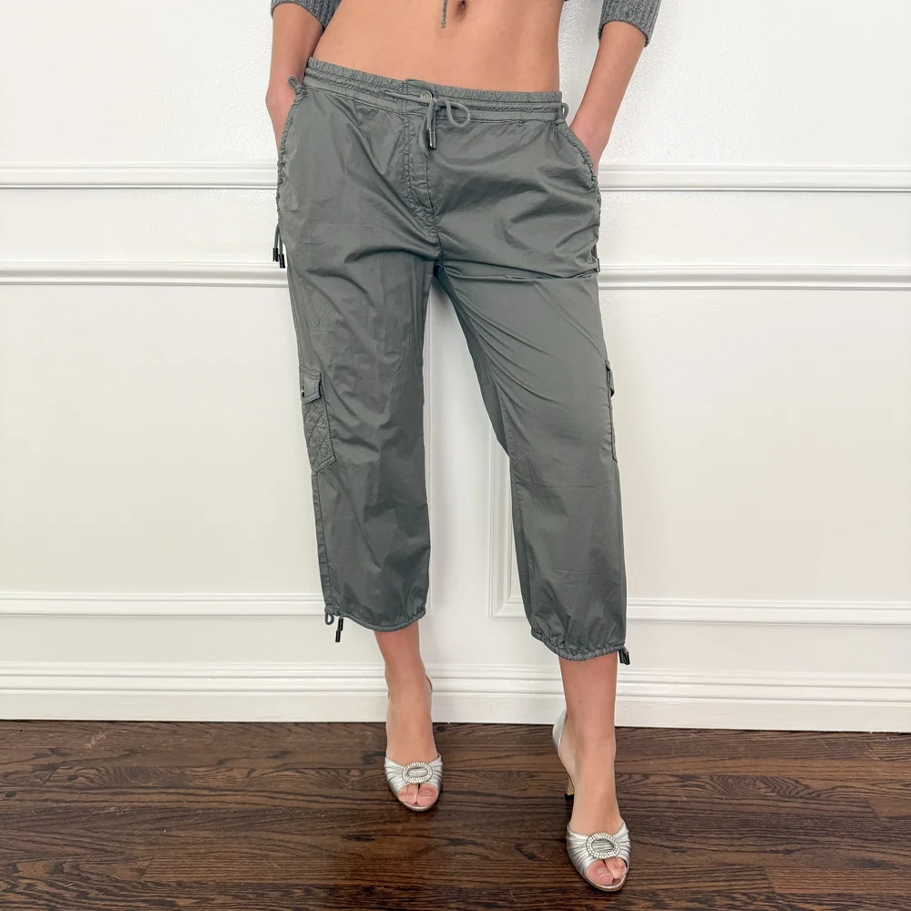 John Galliano 2000's Slate Utility Capris (Medium) — sororité.