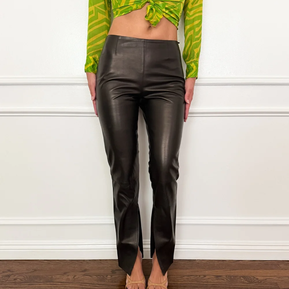 Gucci by Tom Ford Vintage Luxurious Brown Leather Zipper Ankle