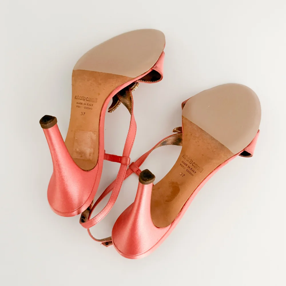 Roberto Cavalli Rare Starfish Sandal Heels (US 7 / IT 37) — sororité.