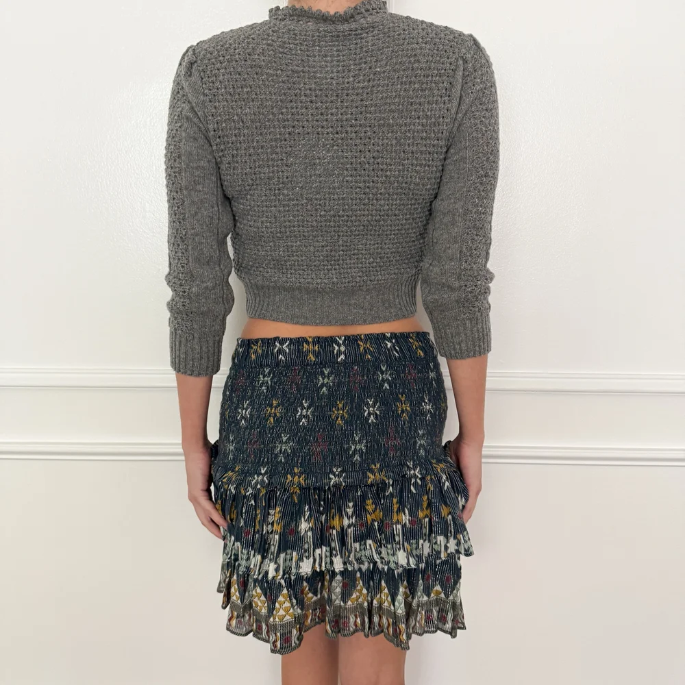 Isabel Marant Darling Iridescent Layered Mini Skirt (M-L