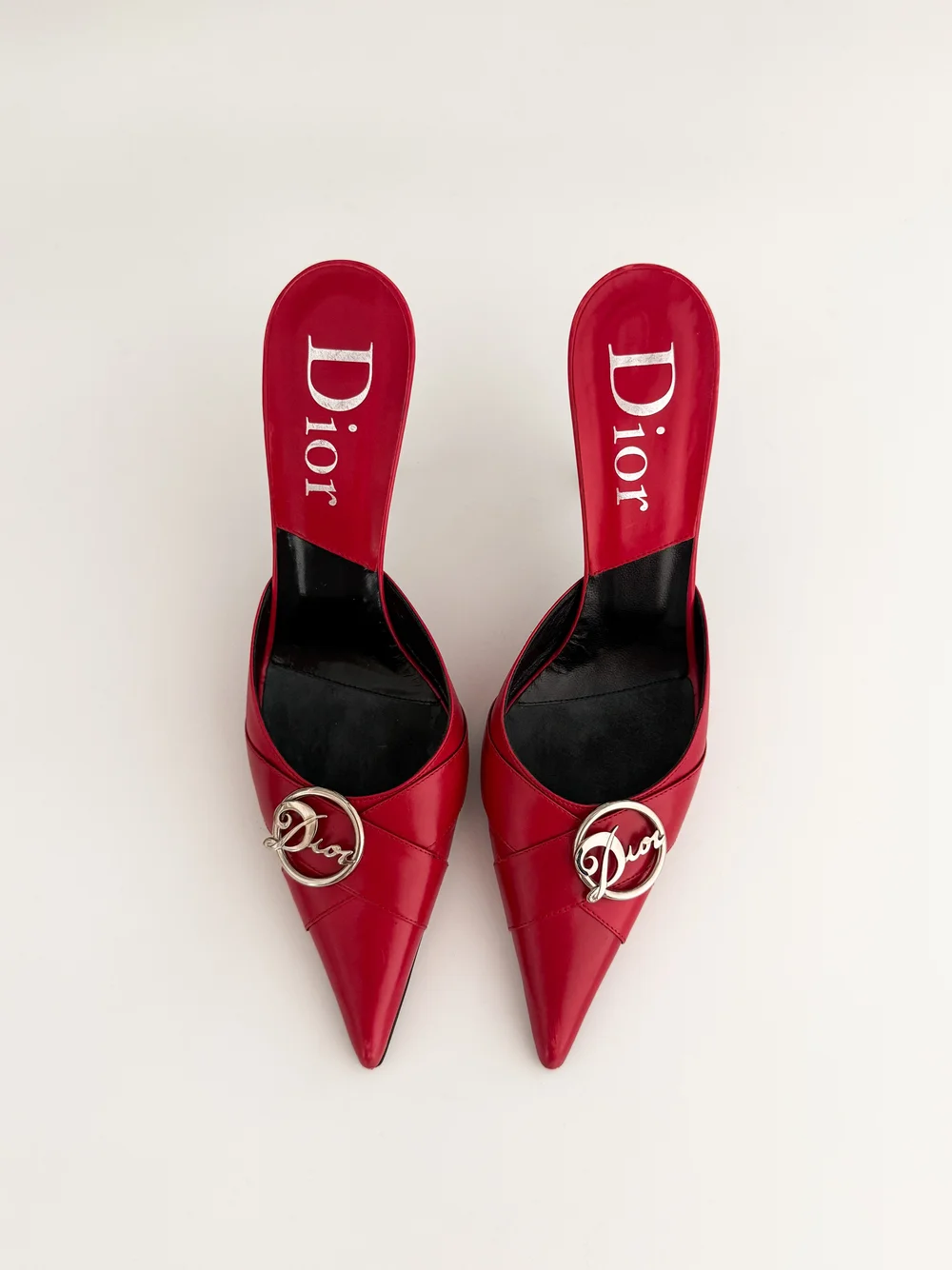 Christian Dior by John Galliano 2000's Red Leather 