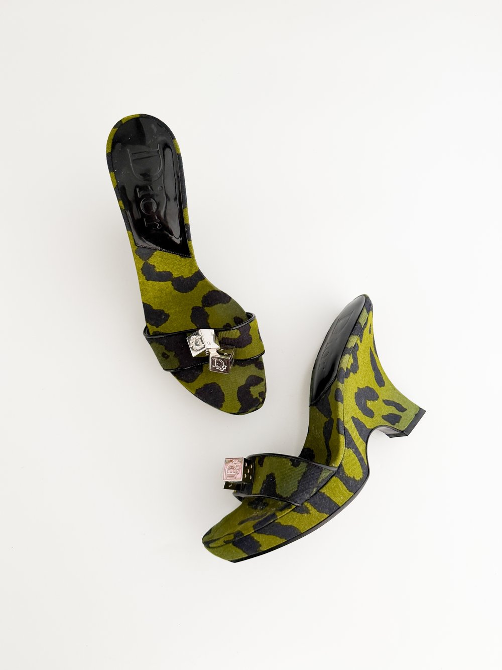 Christian Dior by John Galliano F/W 2004 Gambler Dice Green Christian Dior by John Galliano F/W 2004 Gambler Dice Green