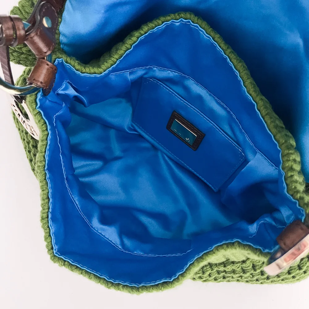 Fendi Iconic Green Knit Chef Bag - As Seen On The Devil Wears