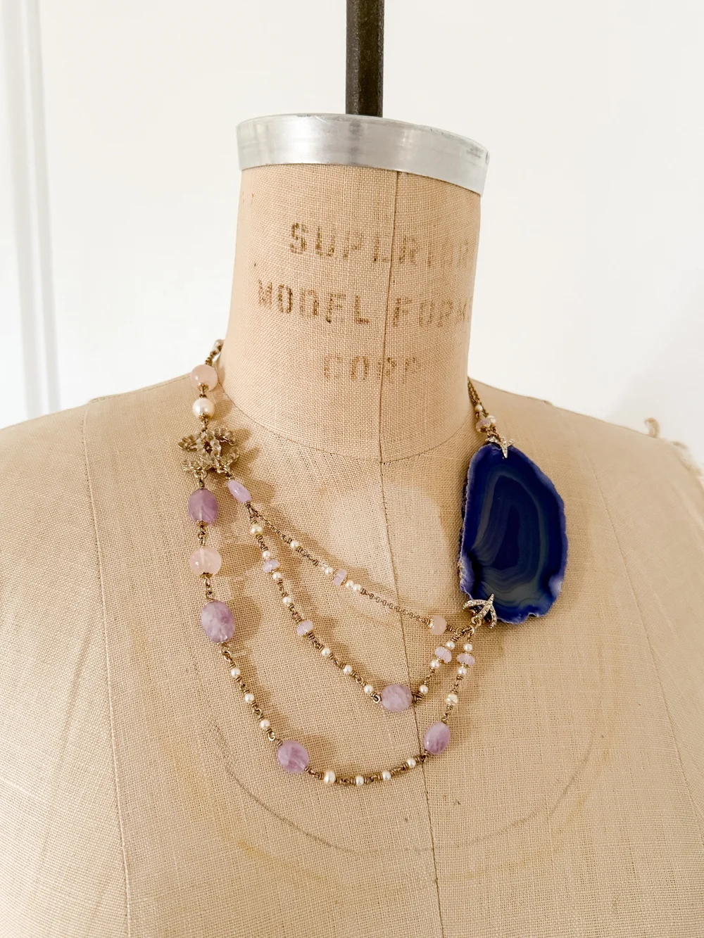 Chanel F/W 2012 by Karl Lagerfeld Purple Amethyst & Rose Quartz