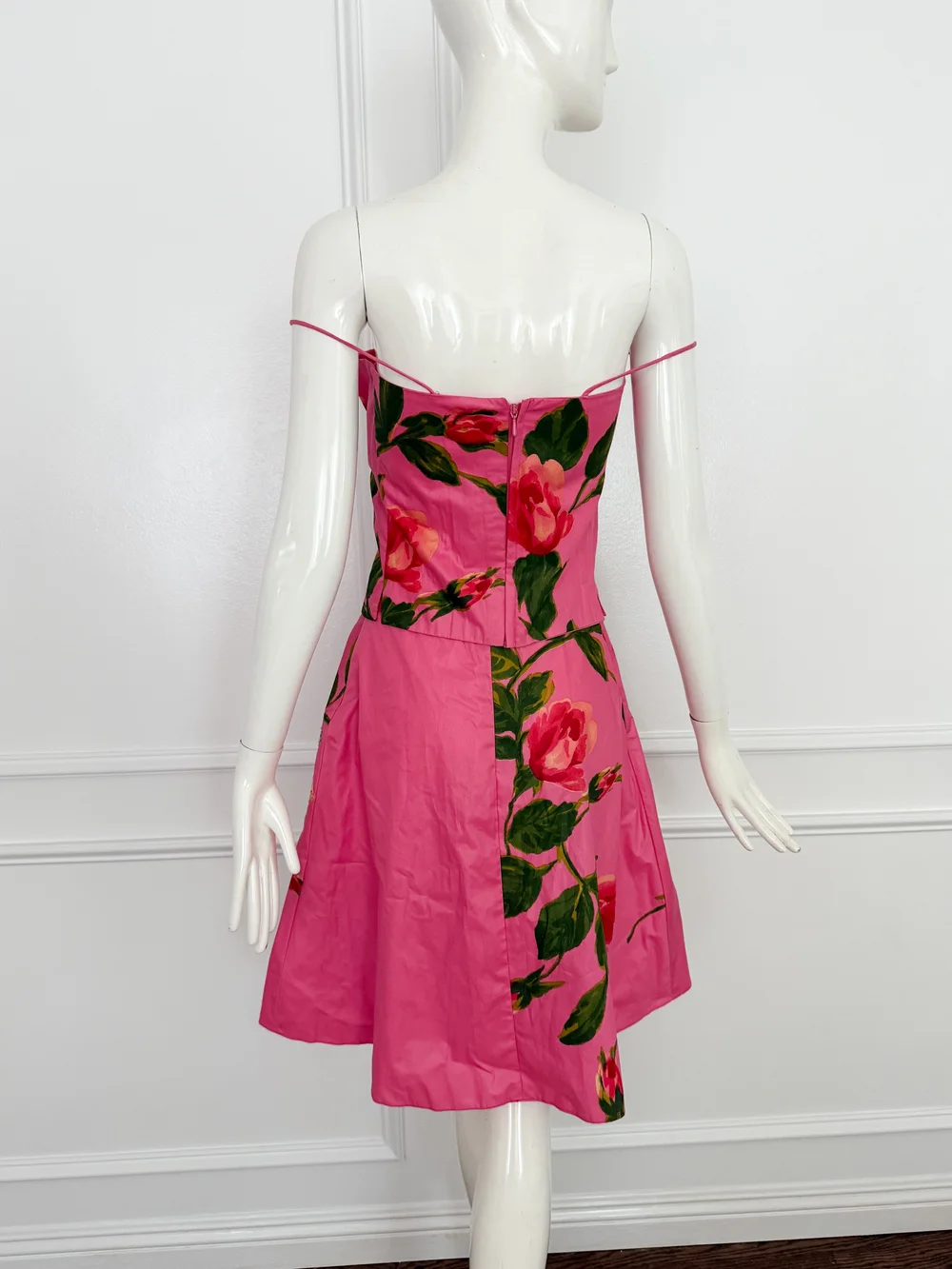 Blumarine S/S 2001 Vintage Runway Pink Floral Bustier