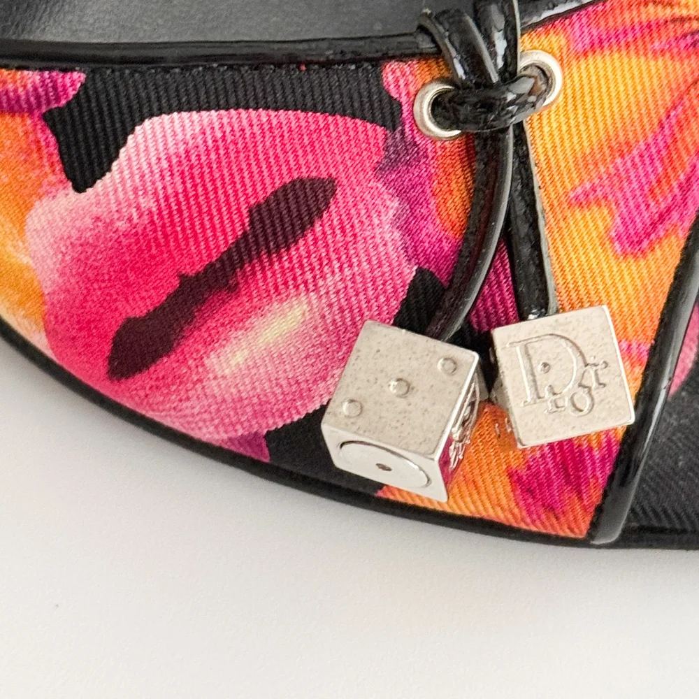 Christian Dior by John Galliano S/S 2005 Gambler Dice Floral Lip