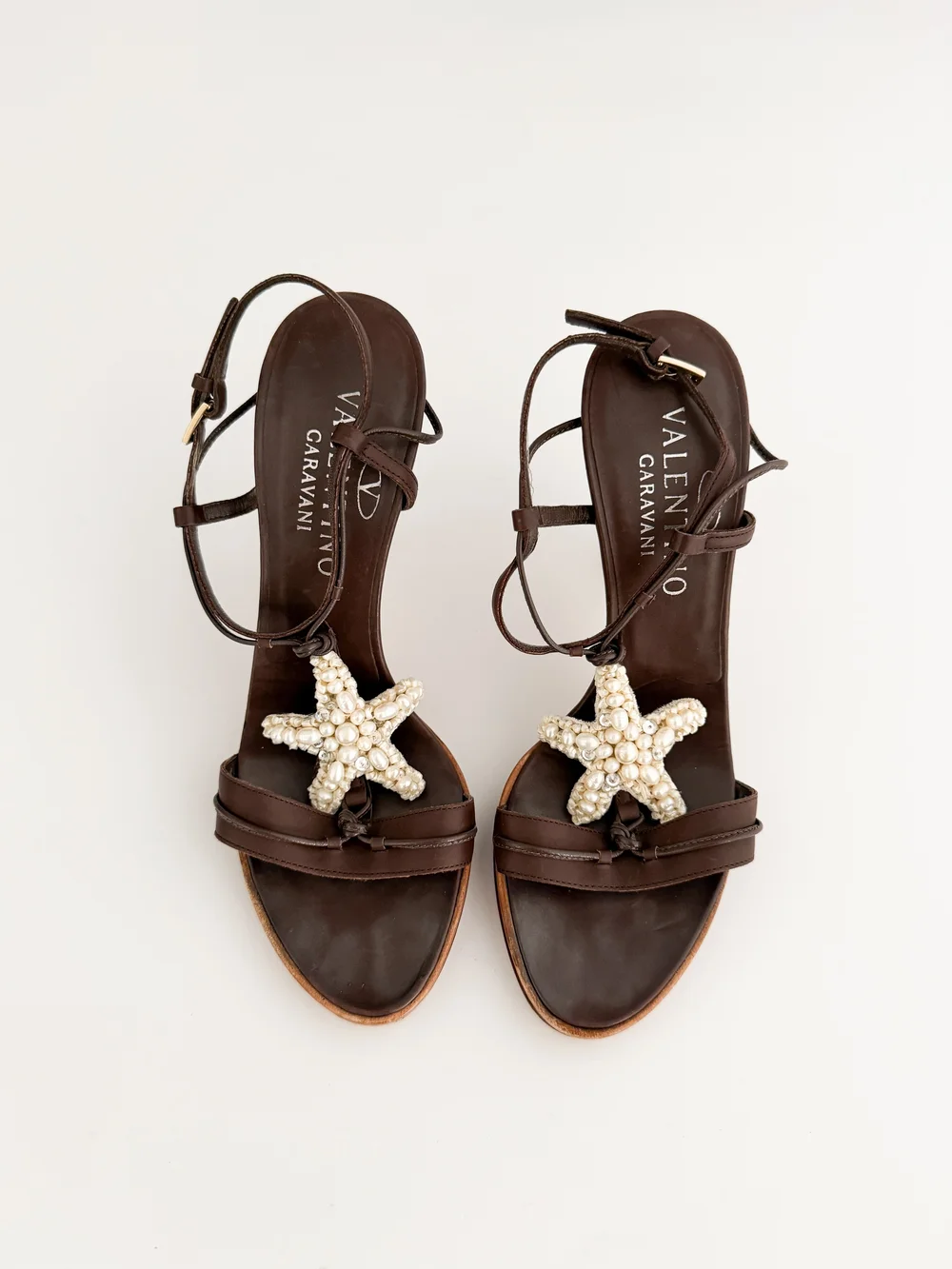 VALENTINO GARAVANI ビーズ装飾ハイヒール VALENTINO GARAVANI ビーズ