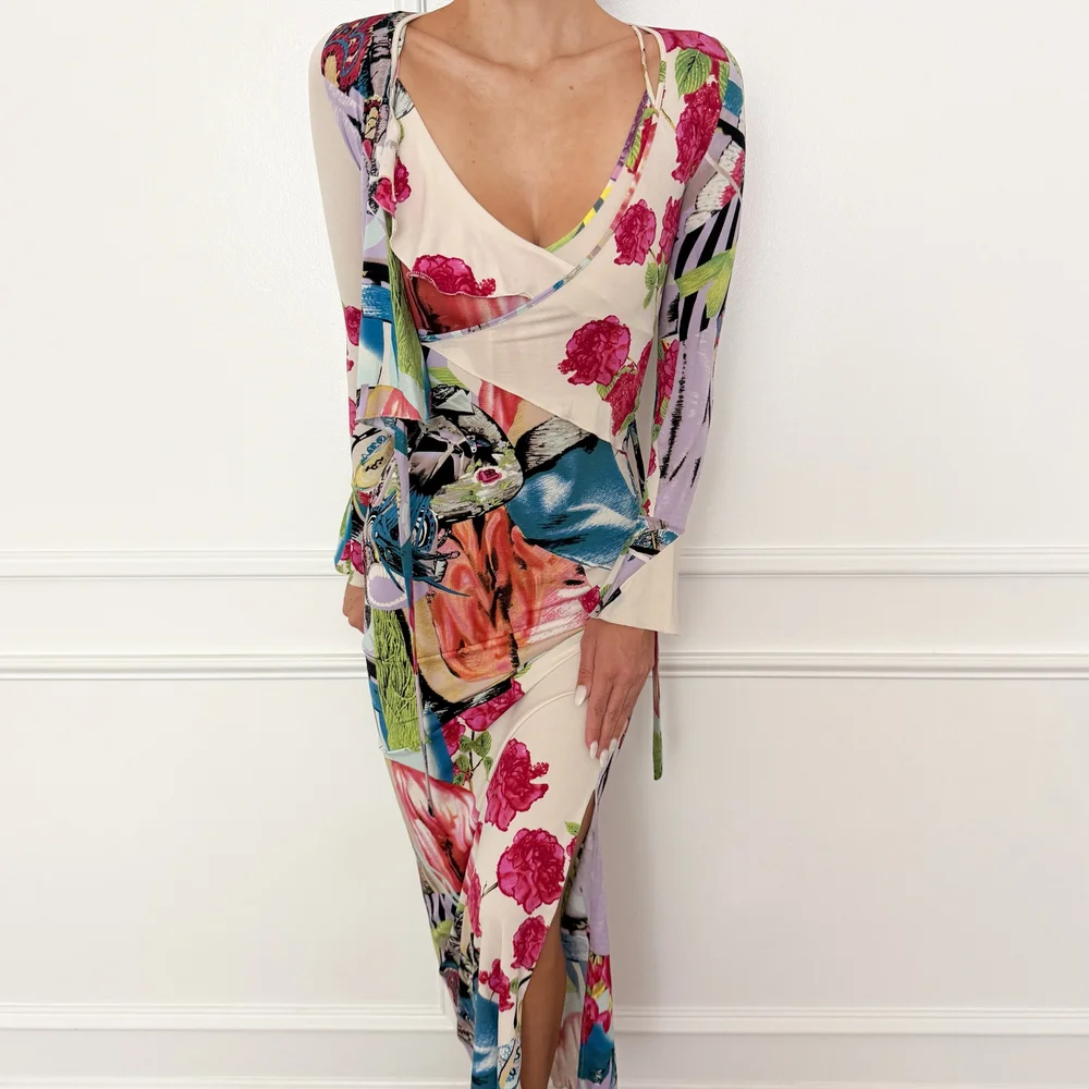 christian lacroix dress Haute Couture – Les Merveilles De Babellou shoulder design Linen mid-length dress Christian Lacroix