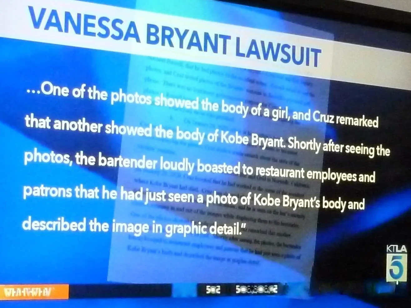 Vanessa Bryant's Lawsuit...Give her strength to get them all.  