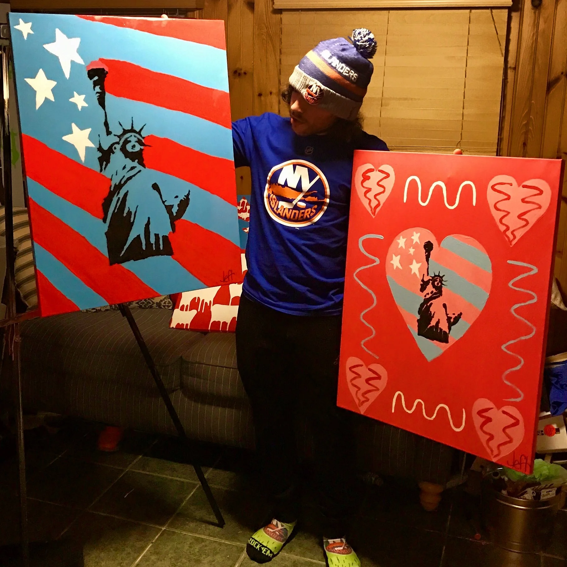 americana babe along with iHeartNYC - Justin Lefty - @JLeftyArt