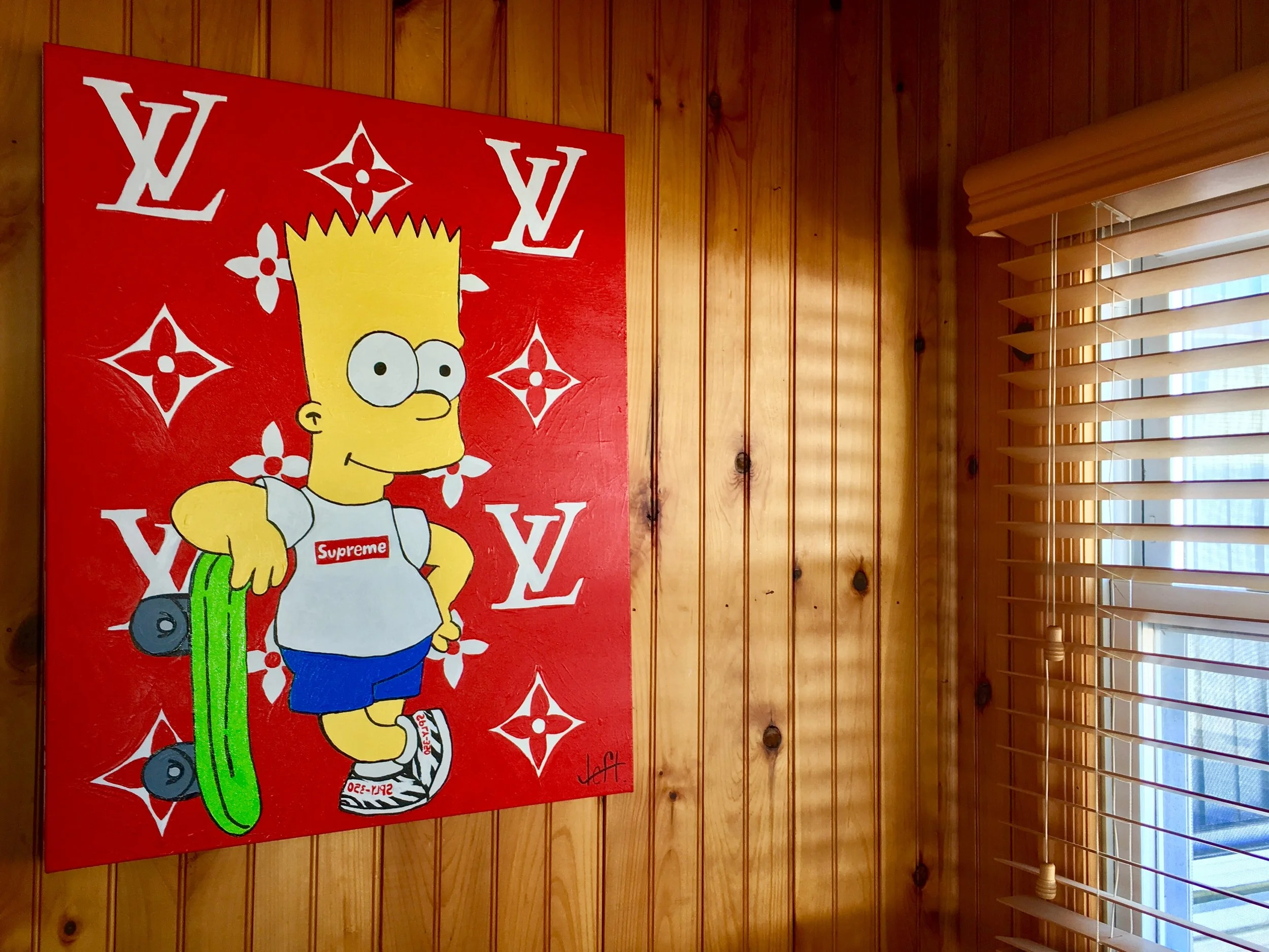 Hypebeast Bart - Justin Lefty - @JLeftyArt