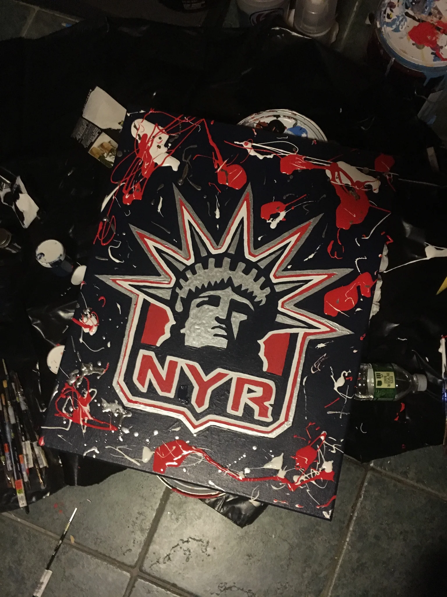 Rangers Lady Liberty - Justin Lefty - @JLeftyArt