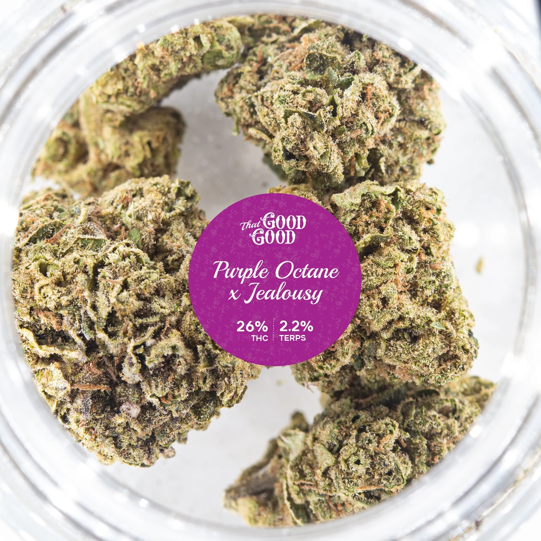 Purple Ocatane Jelousy jar pic That Good Good Farm