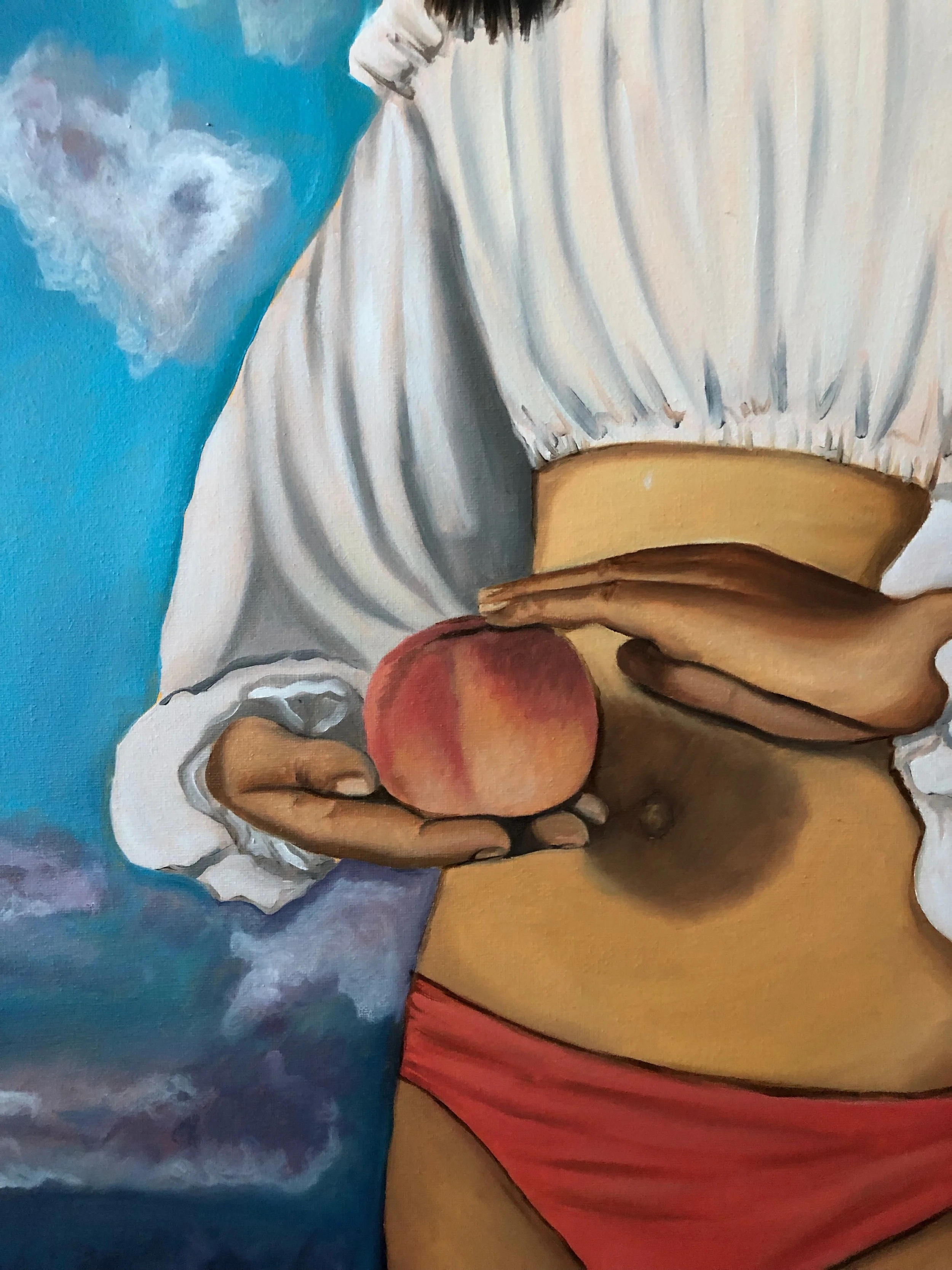 How to eat a peach (detail)