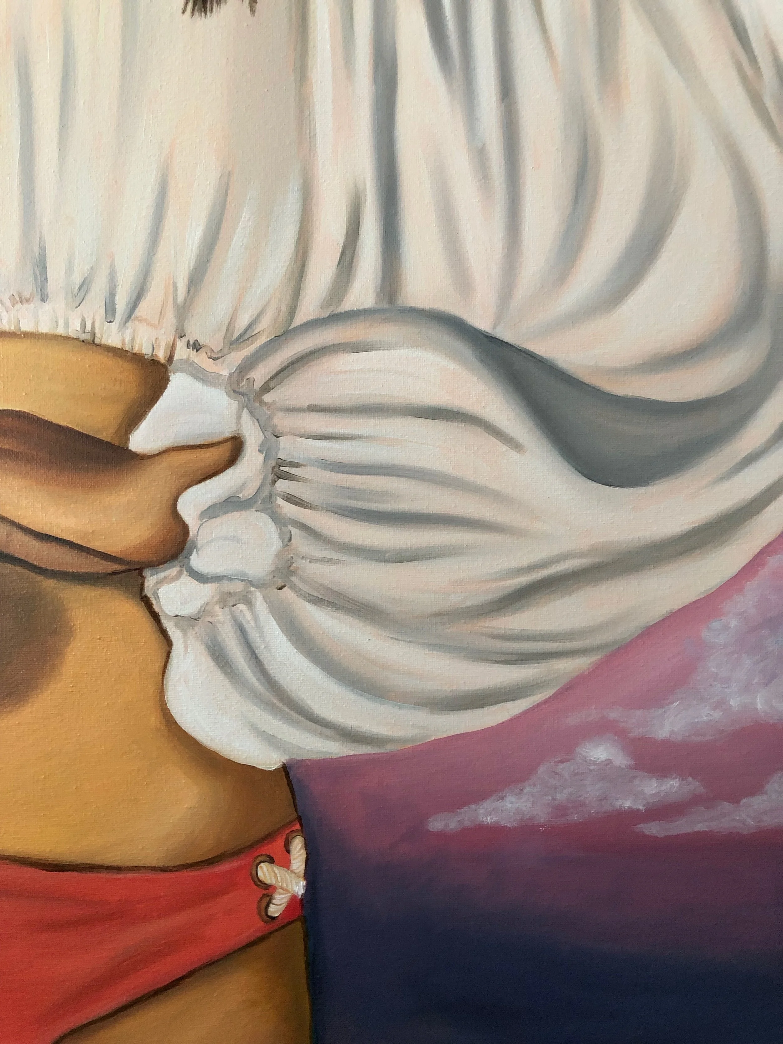 How to eat a peach (detail)