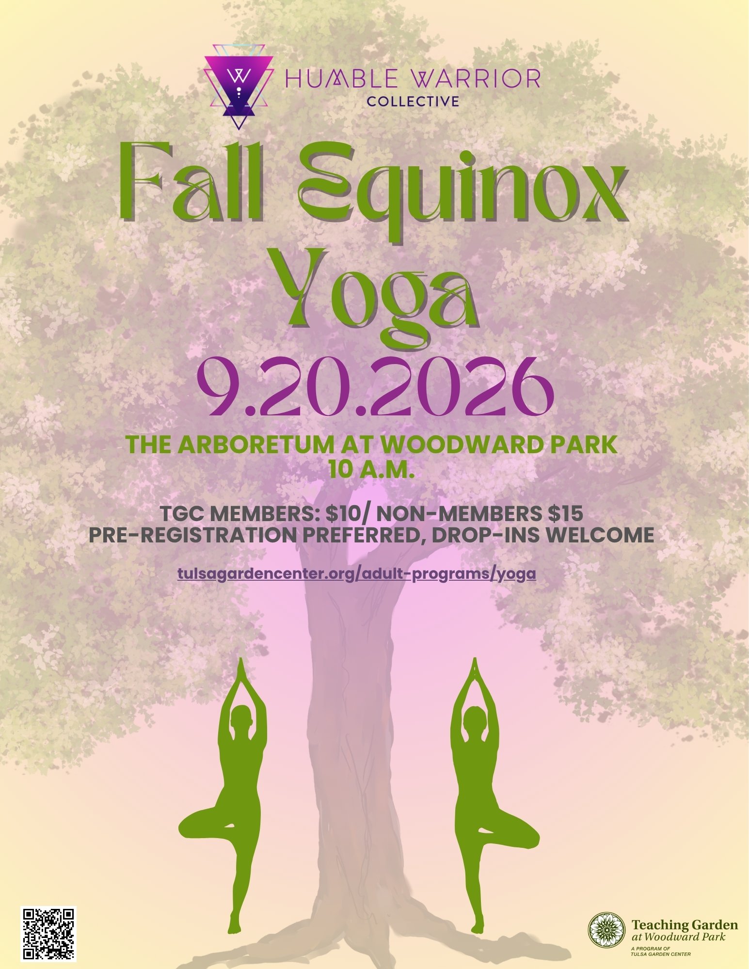 Fall Equinox Yoga in the Arboretum Woodward Park 