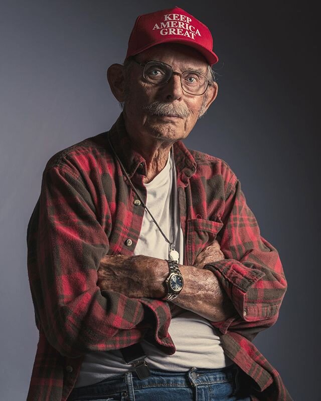 Photo 1 of 3 in series. Mr. Cone, my long-time neighbor and fellow dog park attendee. He&rsquo;s soft-spoken, highly opinionated, often grumbles about politics, guns, and the younger generations. Despite his rough exterior, he&rsquo;s always been the