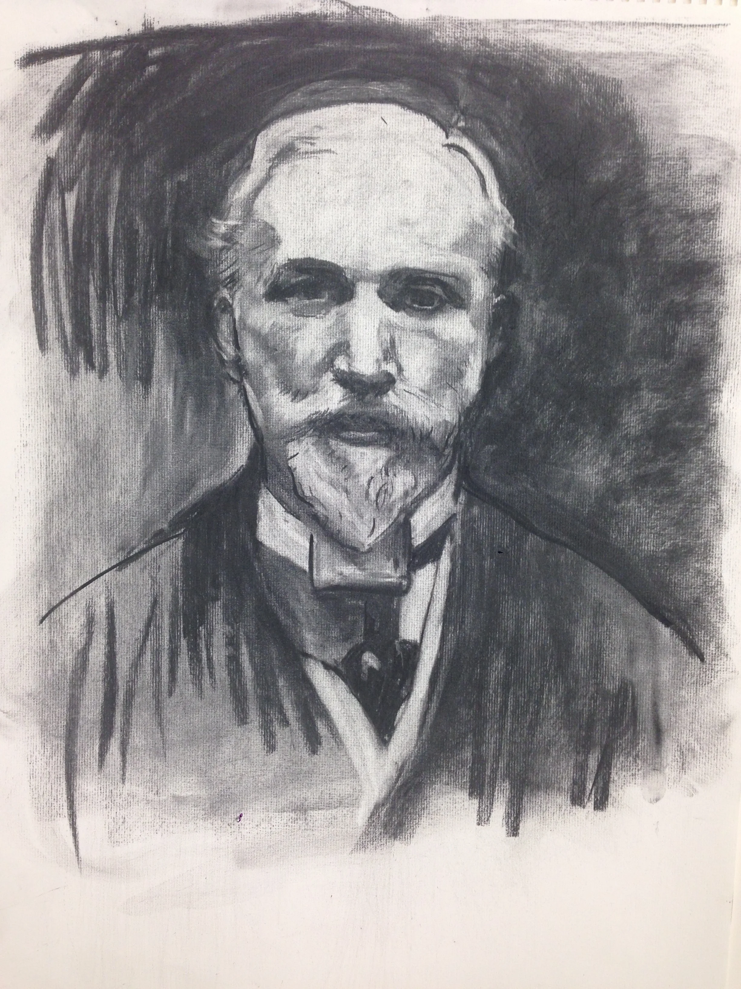 Study of J.S. Sargent - charcoal  class