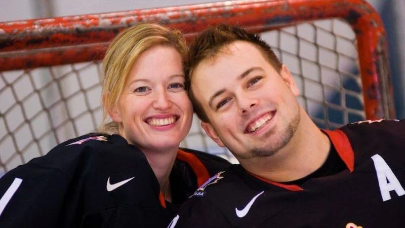 Small and husband Billy Bridges, Paralympic Hockey Player.
