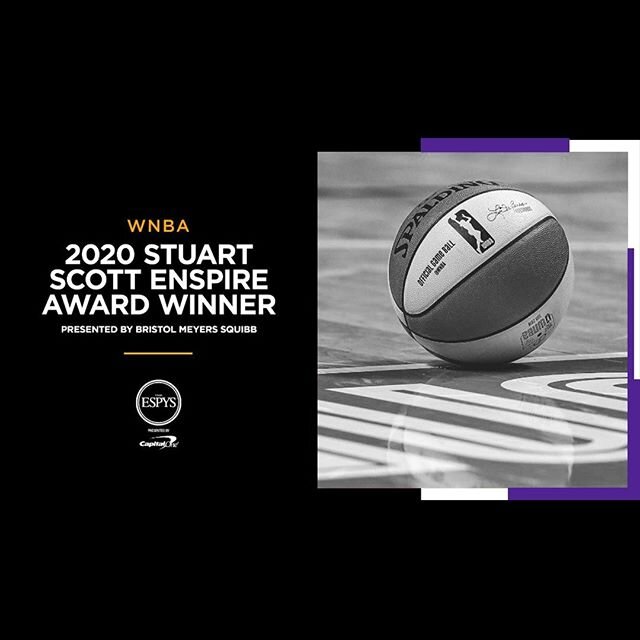 Congratulations to our #SheISCollective members over at the @WNBA and @TheWNBPA on winning the The Stuart Scott Enspire Award, which goes to a league that continues to advocate and promote equality and opportunity in sport through justice efforts! 🏆