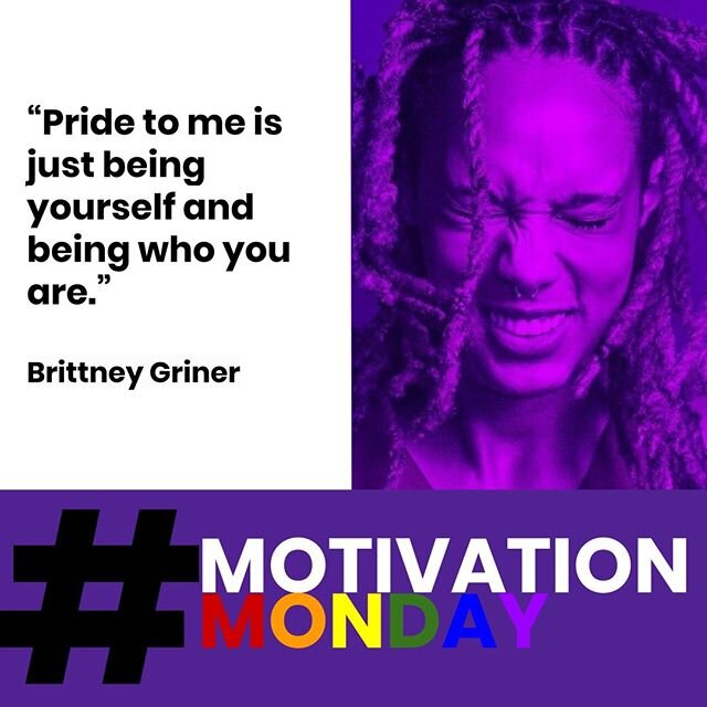 And that is enough. Stay true to yourself&hellip; every damn day!! 🏳️&zwj;🌈#mondaymotivation⁠
@wnba @brittneyyevettegriner ⁠
#pride #lgbtq #basketball #repost⁠