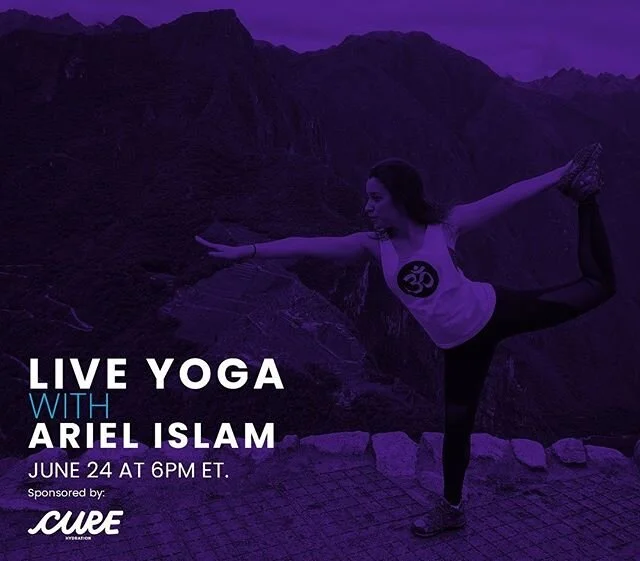 Did you know our SheIS clubhouse offers FREE live workouts? Sign up for our first 30 min class tomorrow at 6PM ET with certified yoga specialists Ariel Islam! All ages welcome! LINK IN BIO to sign up! 🧘&zwj;♀️#getmoving #yoga #curehydration