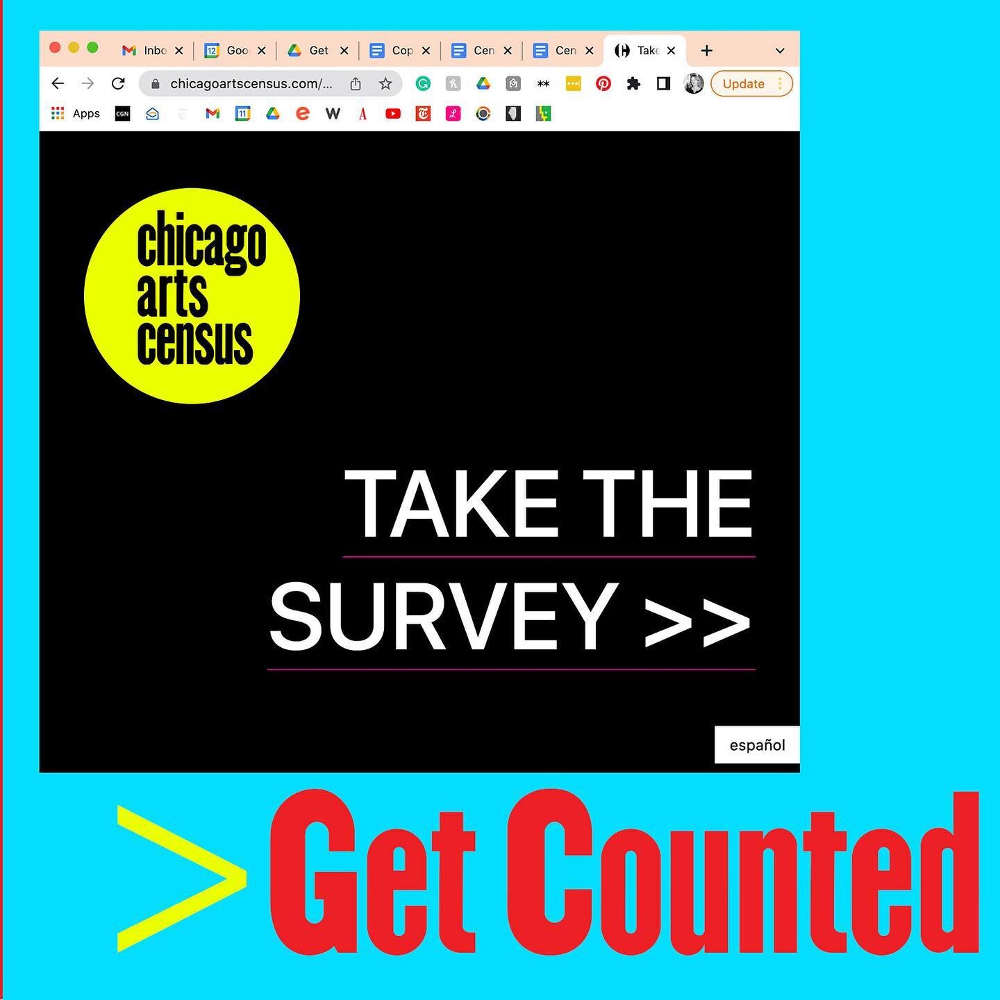 Ask and ye shall recieve... We're extended the deadline to complete the Chicago Arts Census by ONE WEEK! 

Follow the link in our bio for the survey, to sign up for reminders to complete the Census, and for more info. 

Pide y recibir&aacute;s... Hem