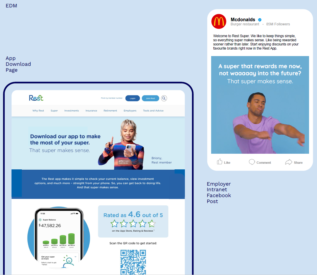 Rewarding new Members and encouraging them to download the Rest App 