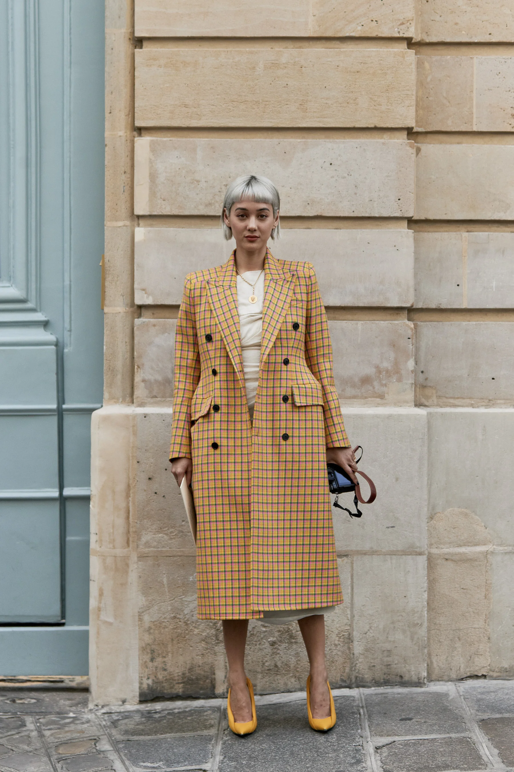 I mean coats in general are a must have! I love how this is draped over her outfit!