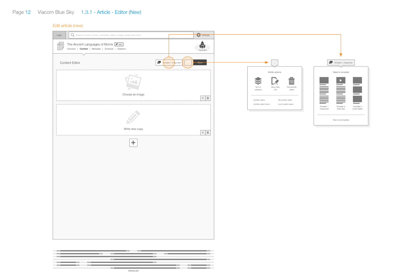 Article editor