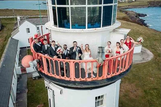 Claire &amp; John &mdash; a West Cork wedding filled with heart and atmosphere.

A beautiful ceremony in Glandore Church, windswept portraits at Galley Head Lighthouse, and a warm, joyful celebration at Dunmore House Hotel, right on the Atlantic edge