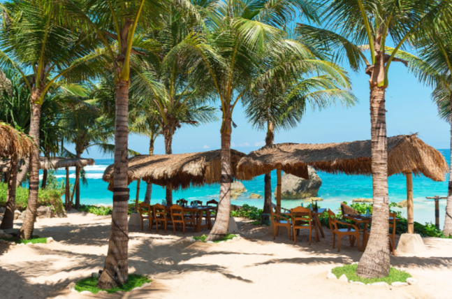 A cool, refreshing place to dine, with epic views of the ocean, sunset and local village life.