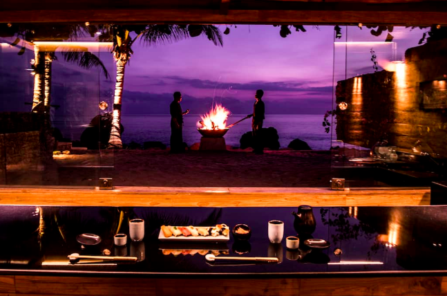 This beachfront sushi bar is an experience of fresh seafood and unparalleled views. Reservations are required as space is limited.