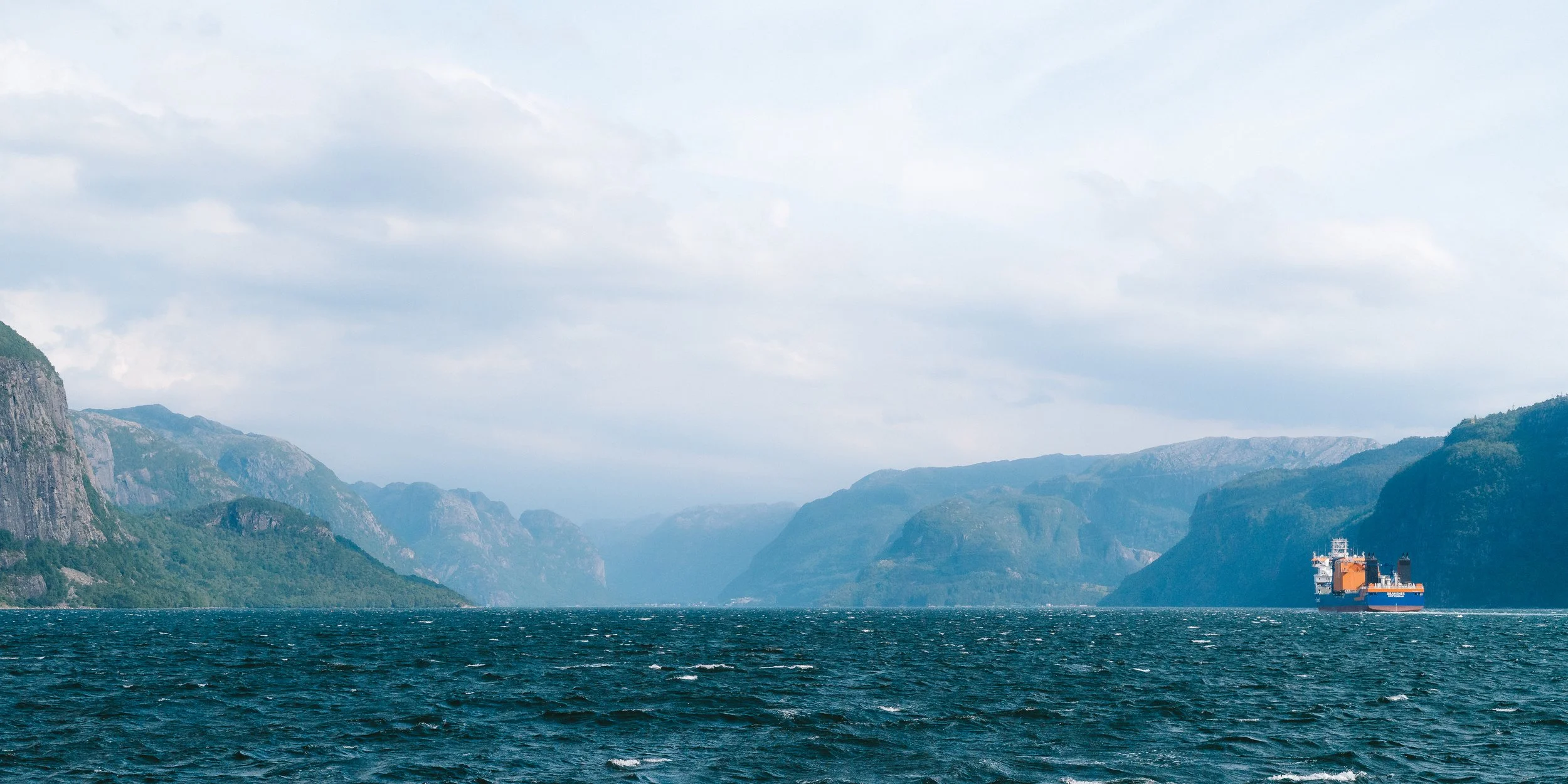 Ship - Lysefjord, Norway