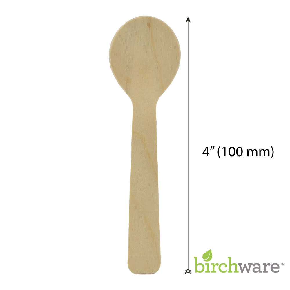 Events,Weddings Picnics For Must-Have Wooden Mini Spoon 200 Pieces Elliptical Disposable Eco-Friendly Smooth Birchwood End Tasting Spoon 11Cm Length For Everyday Use School Lunches,Parties Home