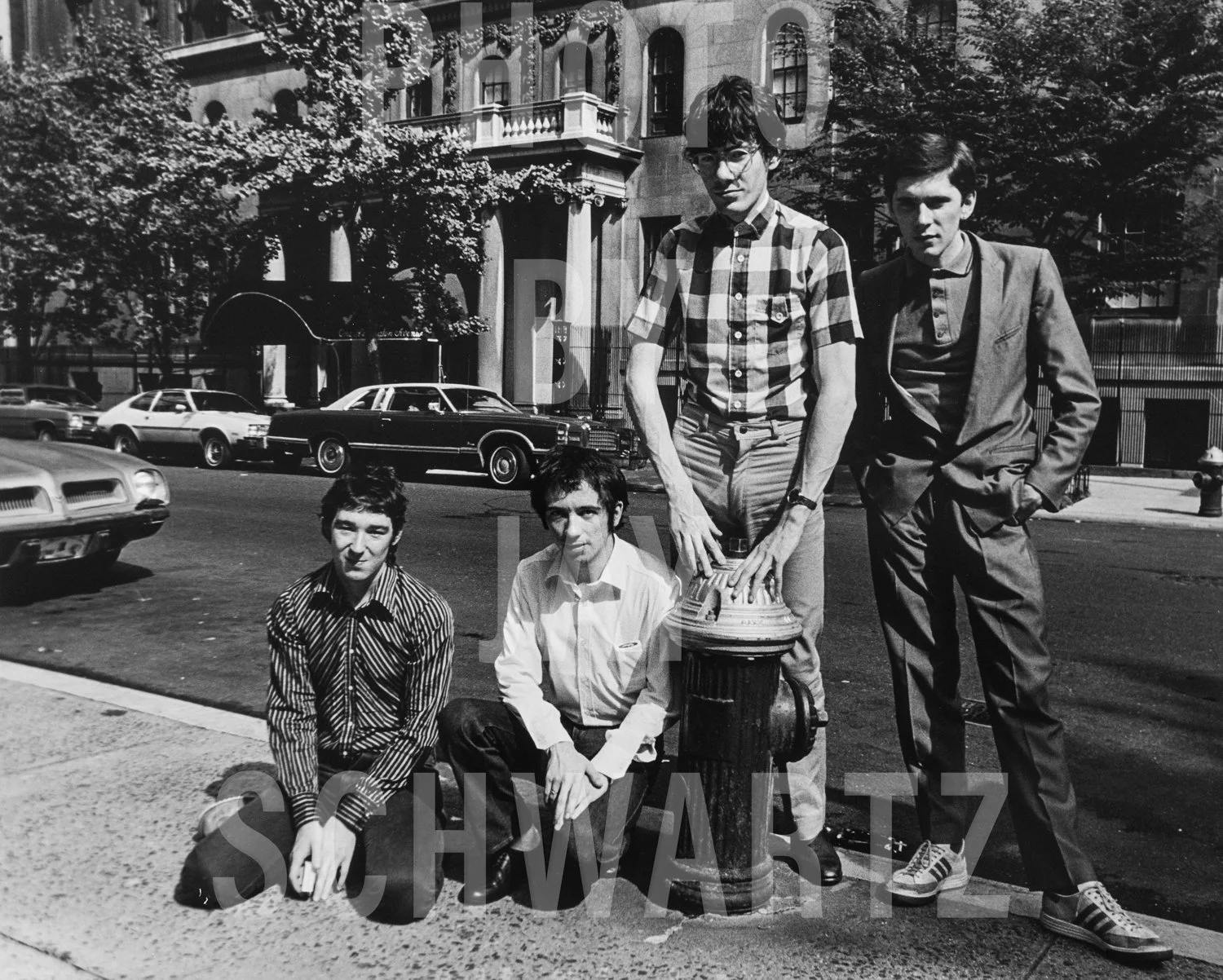 The Buzzcocks outside of the Gramercy Park Hotel, New York, 9/1/79 by Jay Schwartz