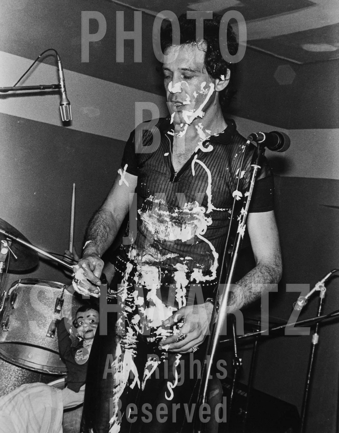 Bobby Startup of The Autistics at the Hot Club, ca. Summer 1979 by Jay Schwartz