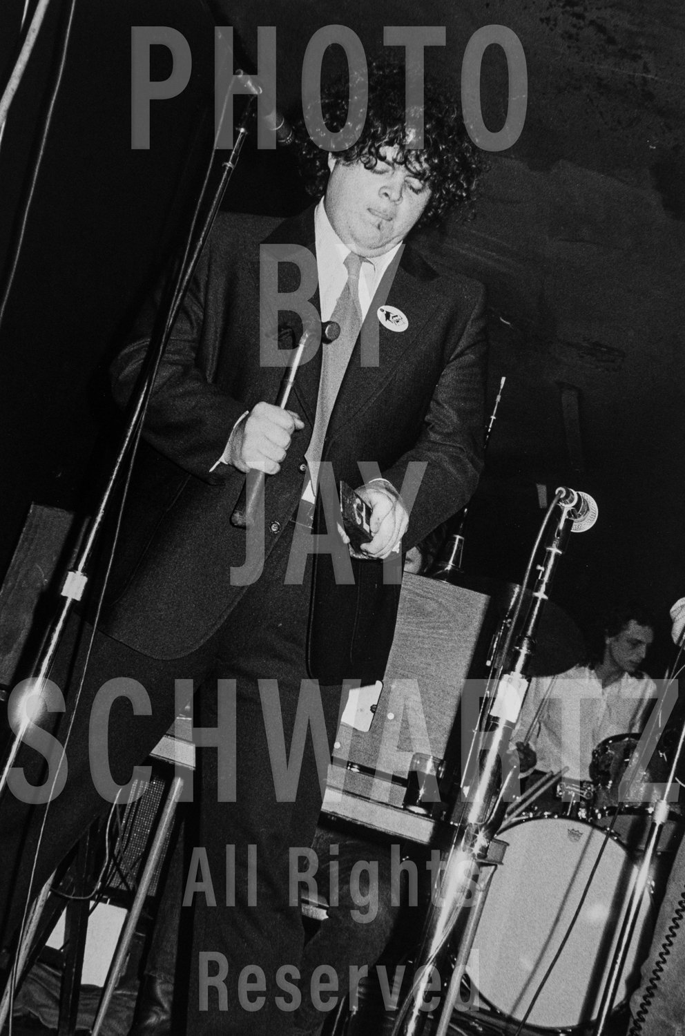 David Thomas and Scott Krauss of Pere Ubu at the Hot Club, 2/27/78 by Jay Schwartz