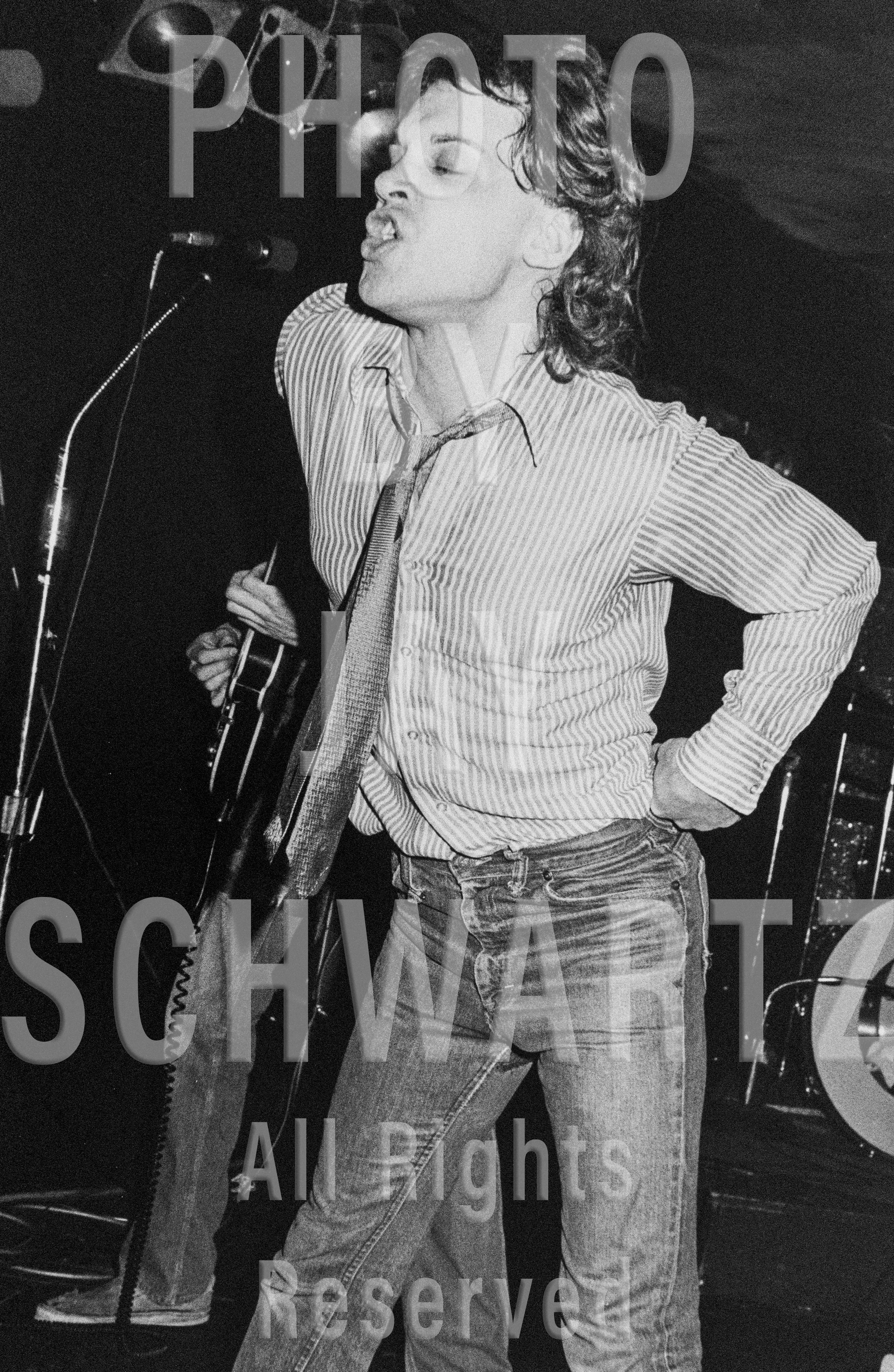 Richard Bush of The A’s at the Hot Club, ca. early 1978 by Jay Schwartz