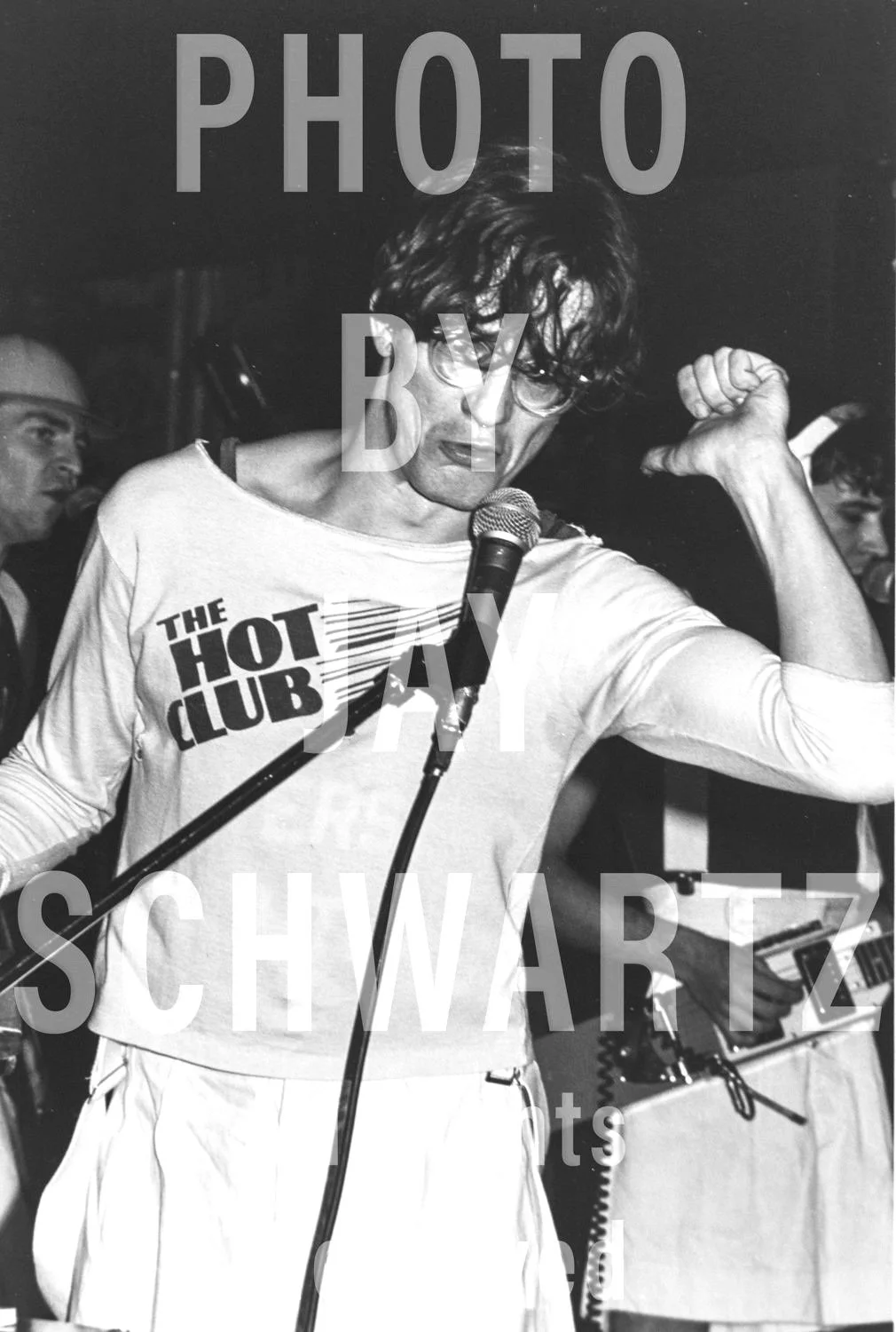 Mark Mothersbaugh of Devo, at the Hot Club, 12/12/77 by Jay Schwartz