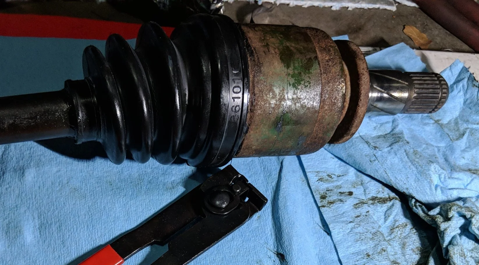 Boot ready for boot clamps.