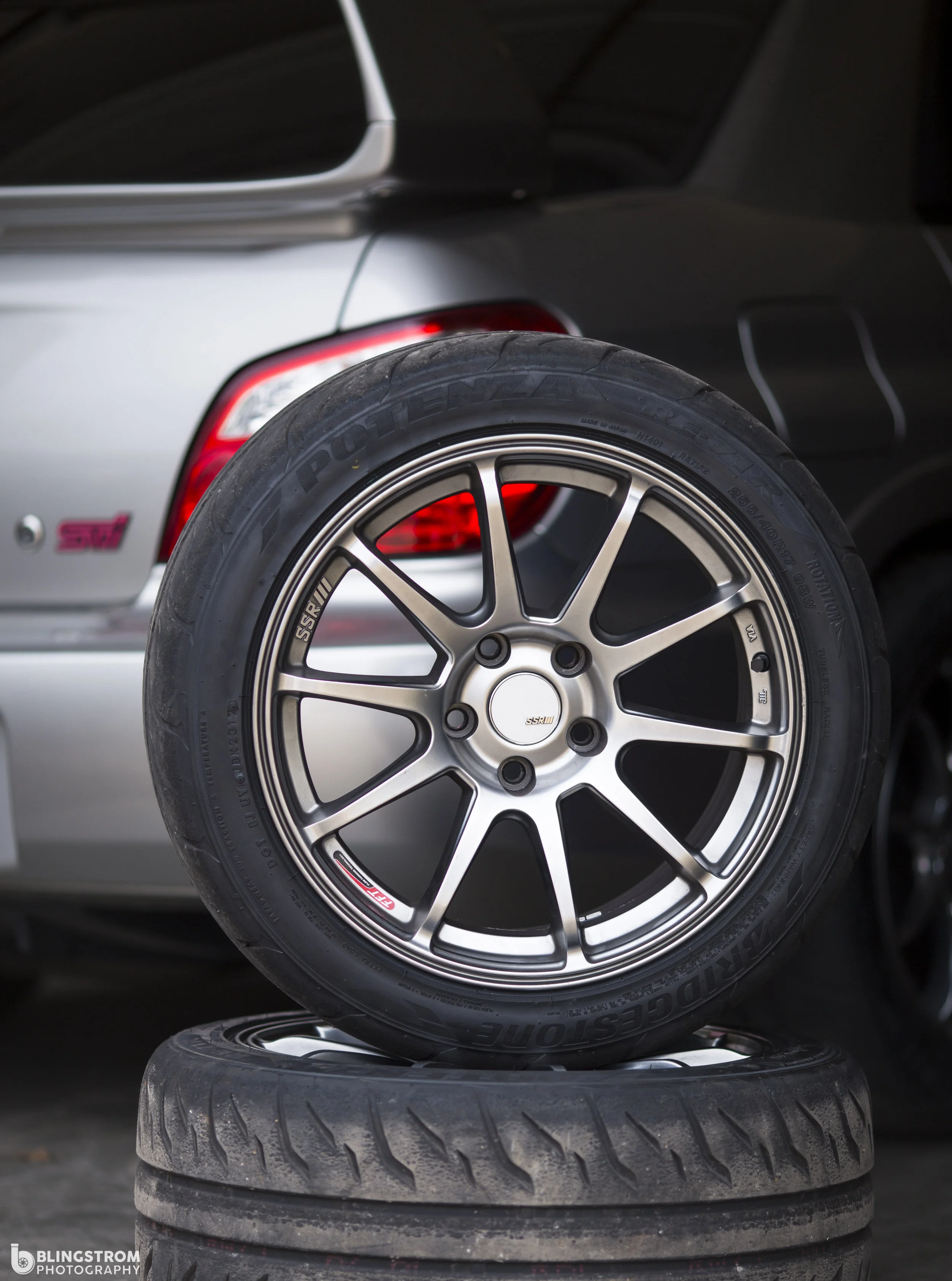 SSR GTV02s 17x9 et 45. Taking it to the streets and off to the course! 