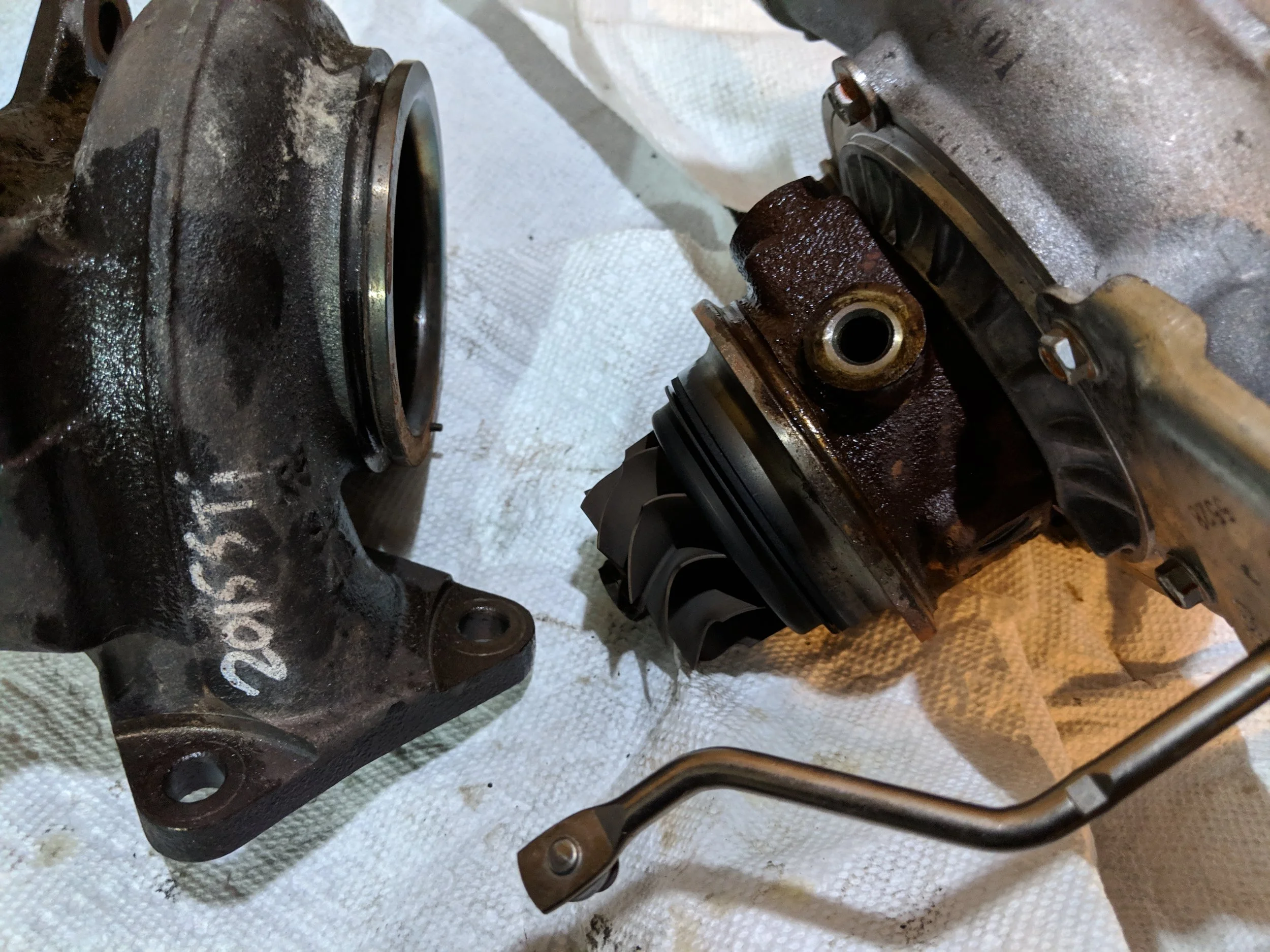 Removing the clamp allows the hotside to slide right off.