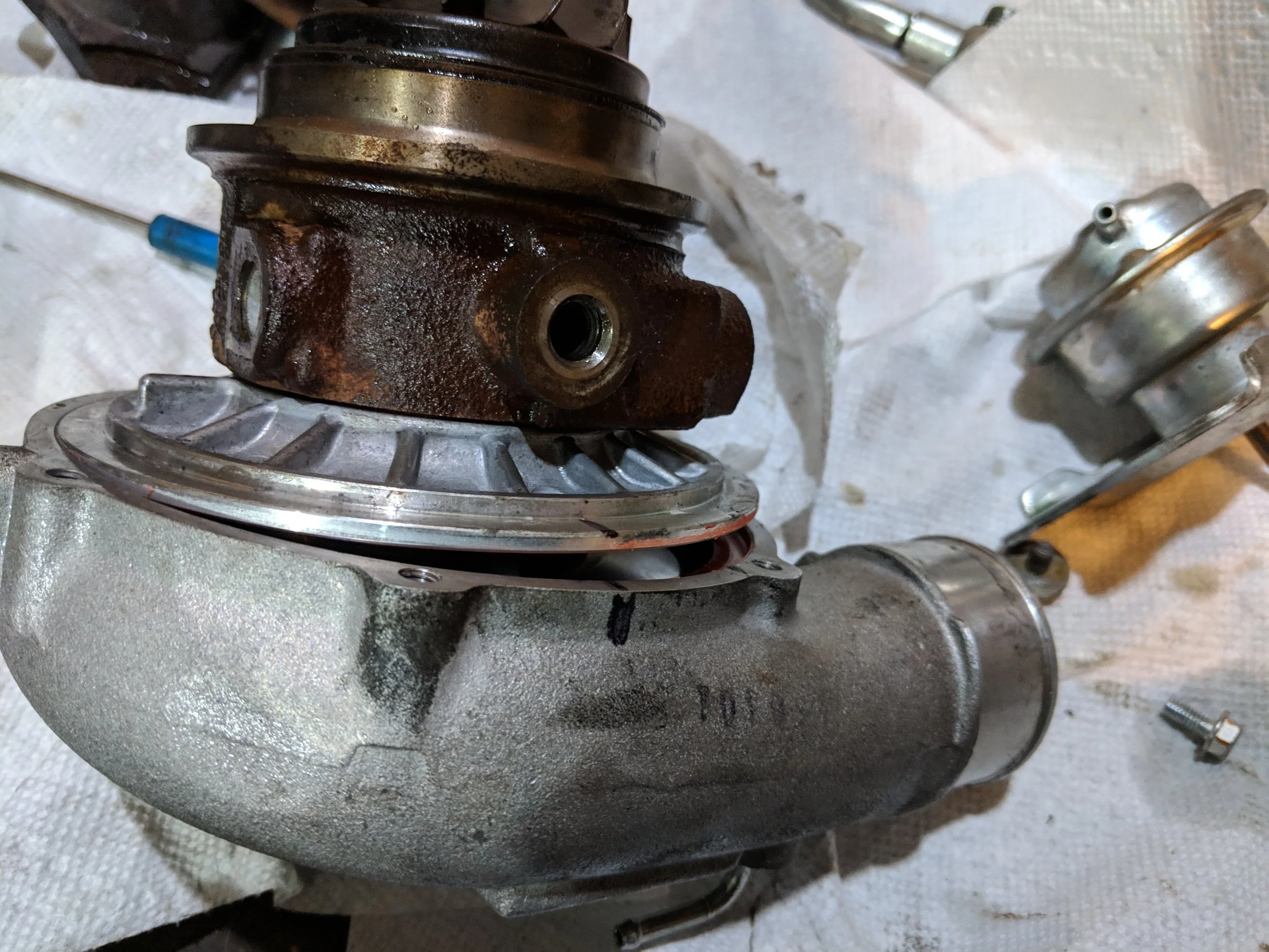 After a couple rounds of deadblow hammer strikes it will start to come apart. Make sure to keep it even to not rough up your coldside.